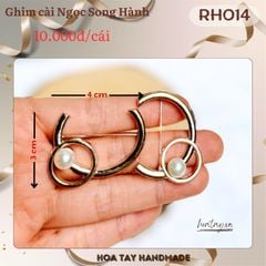 Ghim cài Ngọc Song Hành RH014 – Điểm nhấn thanh lịch cho mọi phong cách