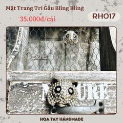 Mặt Trang Trí Gấu Bling Bling RH017- Mạc Gài Đậm Cá Tính