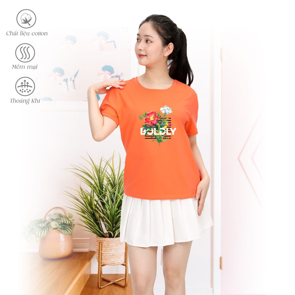 Áo thun tay ngắn form cơ bản cotton 020p 1884