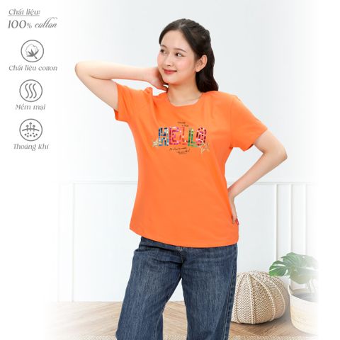 Áo thun tay ngắn form suông cotton 020p 0842