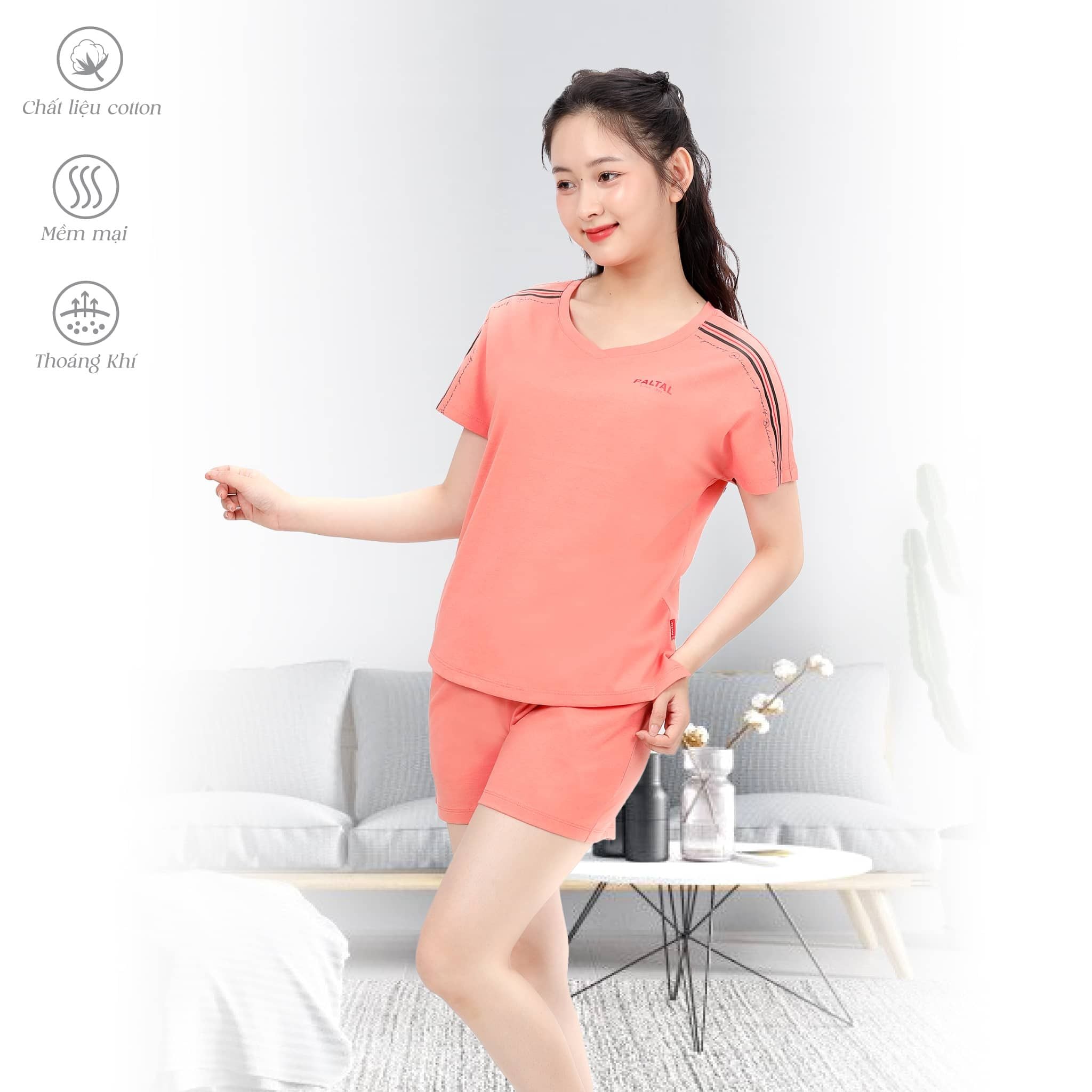 Set đồ bộ nữ kiểu quần đùi tay ngắn chất cotton siêu mát 195p 5177