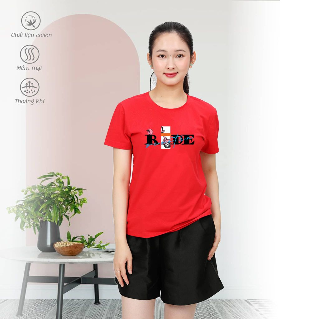 Áo thun nữ form suông thời trang cotton cao cấp 020p 1072