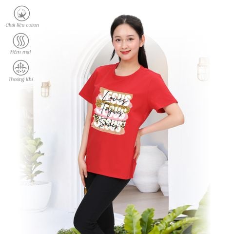 Áo thun nữ form rộng chất cotton siêu mát 020p 0404