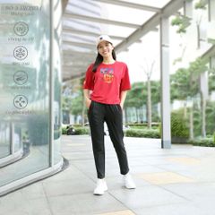 Set đồ bộ nữ kiểu quần dài tay ngắn chất nhung lạnh 153p 6002