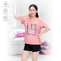 Áo thun nữ form rộng chất cotton siêu mát 020p 0454