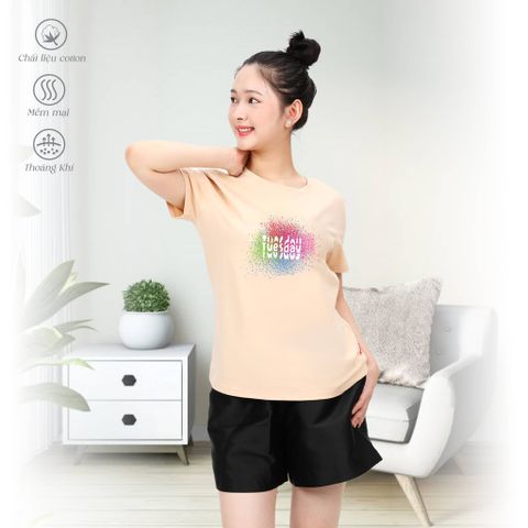 Áo Thun Tay Ngắn Form Suông Cotton 020p 0822