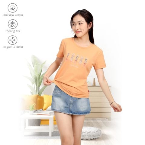 Áo thun nữ form suông chất liệu Cotton cao cấp 190p 0292