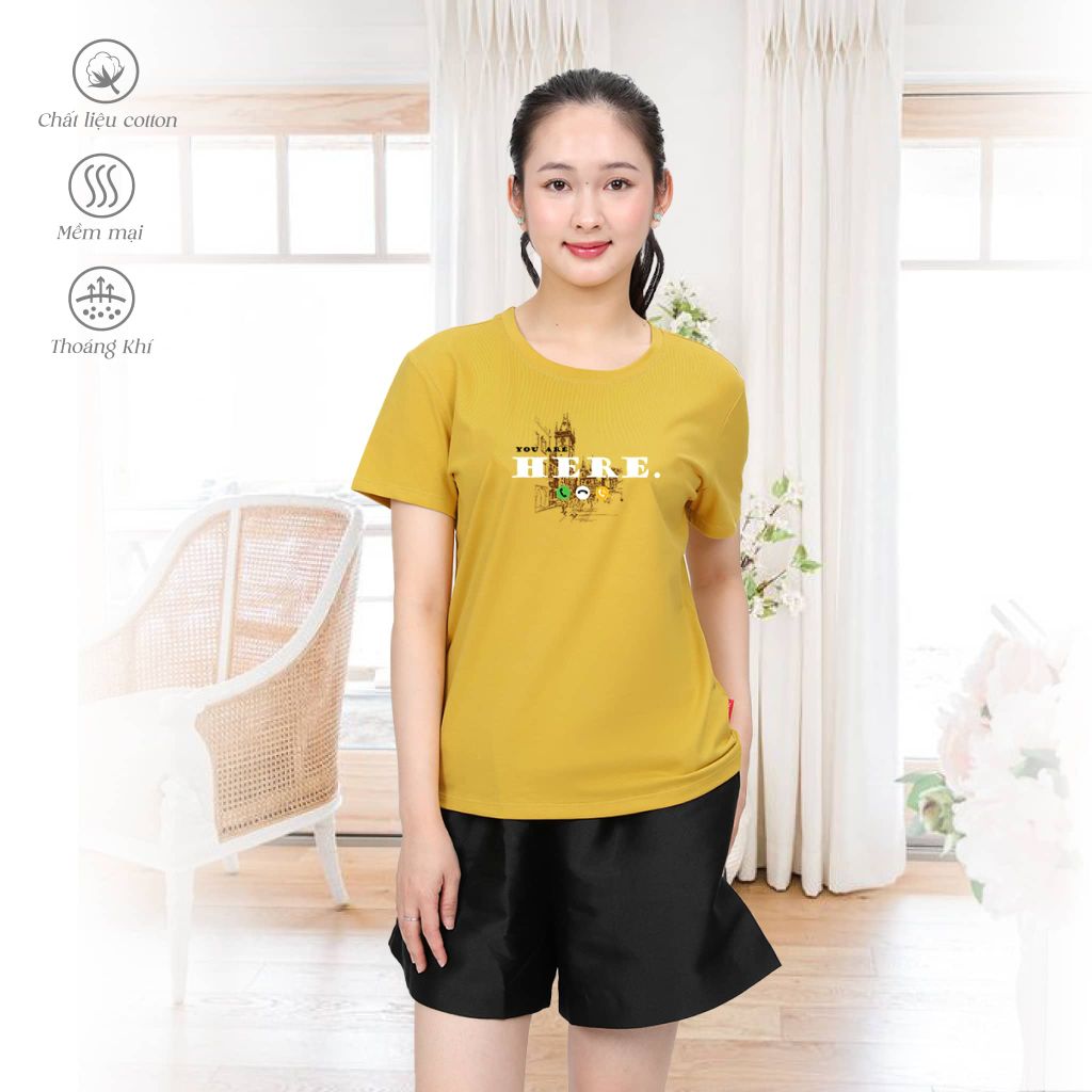 Áo thun nữ form suông thời trang cotton cao cấp 020p 1051