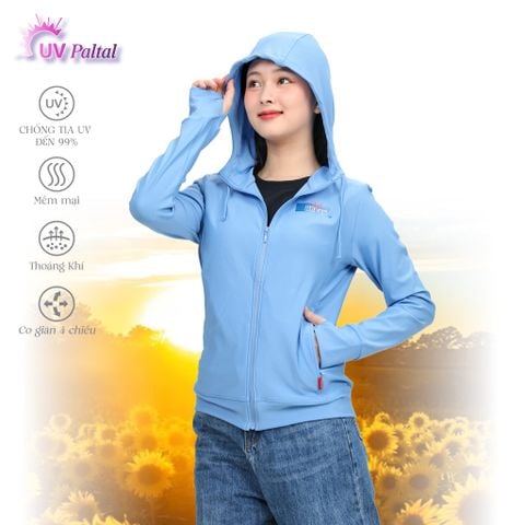 Áo khoác nữ chống nắng, chống UV có nón chất poly cát 311p 1270