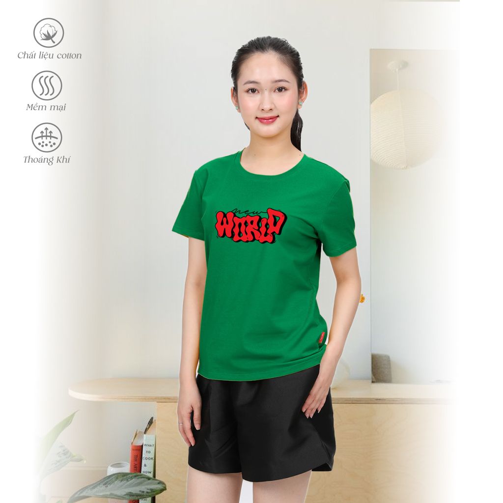 Áo thun nữ form suông thời trang cotton cao cấp 020p 1061