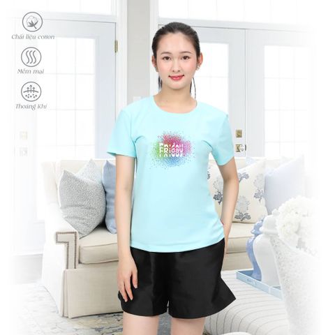 Áo thun nữ form suông chất liệu Cotton cao cấp 020p 0881