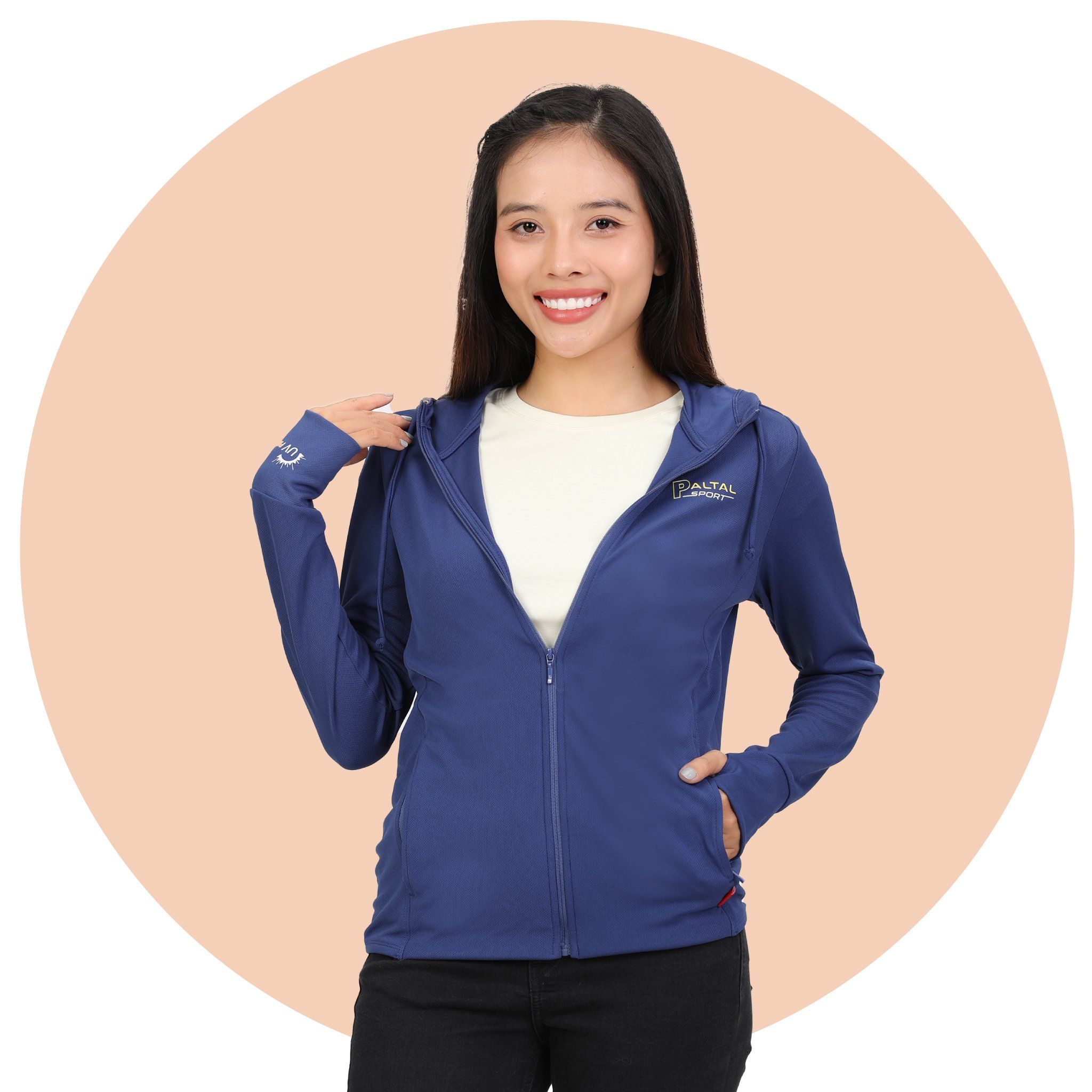Áo khoác nữ chống nắng, chống UV chất poly mắc lưới siêu thoáng khí 311p 1304