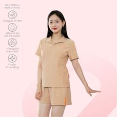 Set đồ bộ nữ kiểu quần đùi nữ kiểu quần đùi tay ngắn chất pique 525p 5202