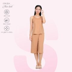 Set đồ bộ nữ kiểu quần lửng Bản chất thun lạnh siêu bền 014p 7041
