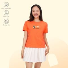 Áo Thun Tay Ngắn Cổ Tròn Form cơ bản Cotton 020p 0348
