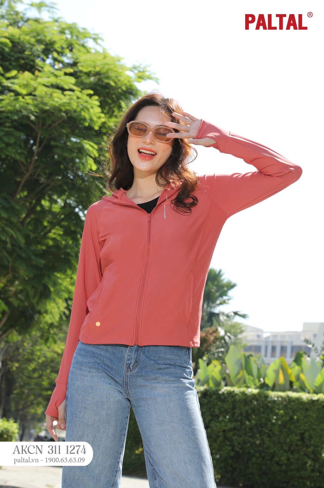 BST Áo khoác nữ chống nắng, chống UV chất poly cát mỏng nhẹ  311p 1247 / 1250 / 1274 / 1296