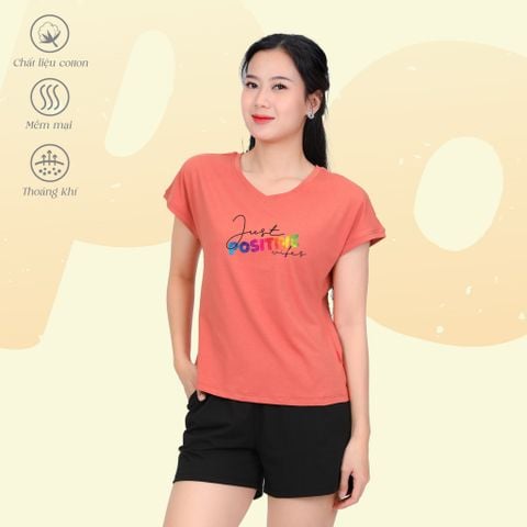 Set đồ bộ nữ kiểu quần đùi tay liền chất cotton siêu mát 025p 5223