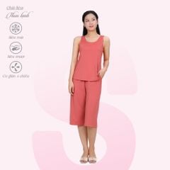 Set đồ bộ nữ kiểu quần lửng Bản chất thun lạnh siêu bền 014p 7041