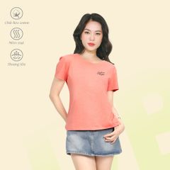 Áo thun nữ tay ngắn cổ tròn form suông chất cotton siêu mát 190p 0106