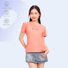 Áo thun nữ form suông cổ tròn tay ngắn chất cotton siêu mát 190p 0356