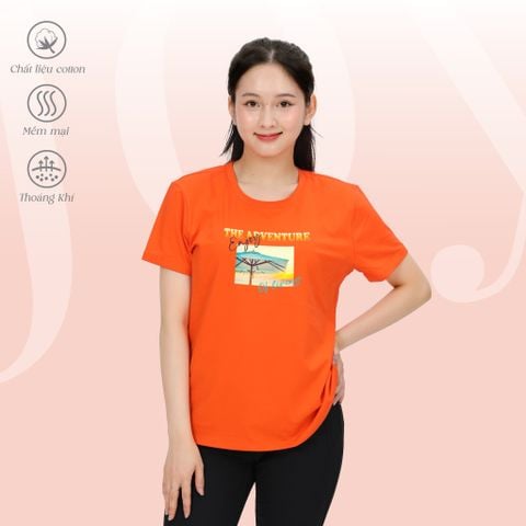 Áo thun nữ tay ngắn form suông chất cotton siêu mát 020p 0284