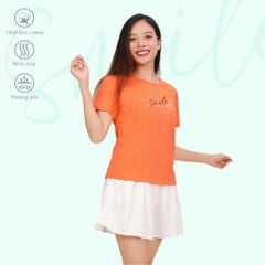 Áo Thun Tay Ngắn Cổ Tròn Form cơ bản Cotton 020p 0340