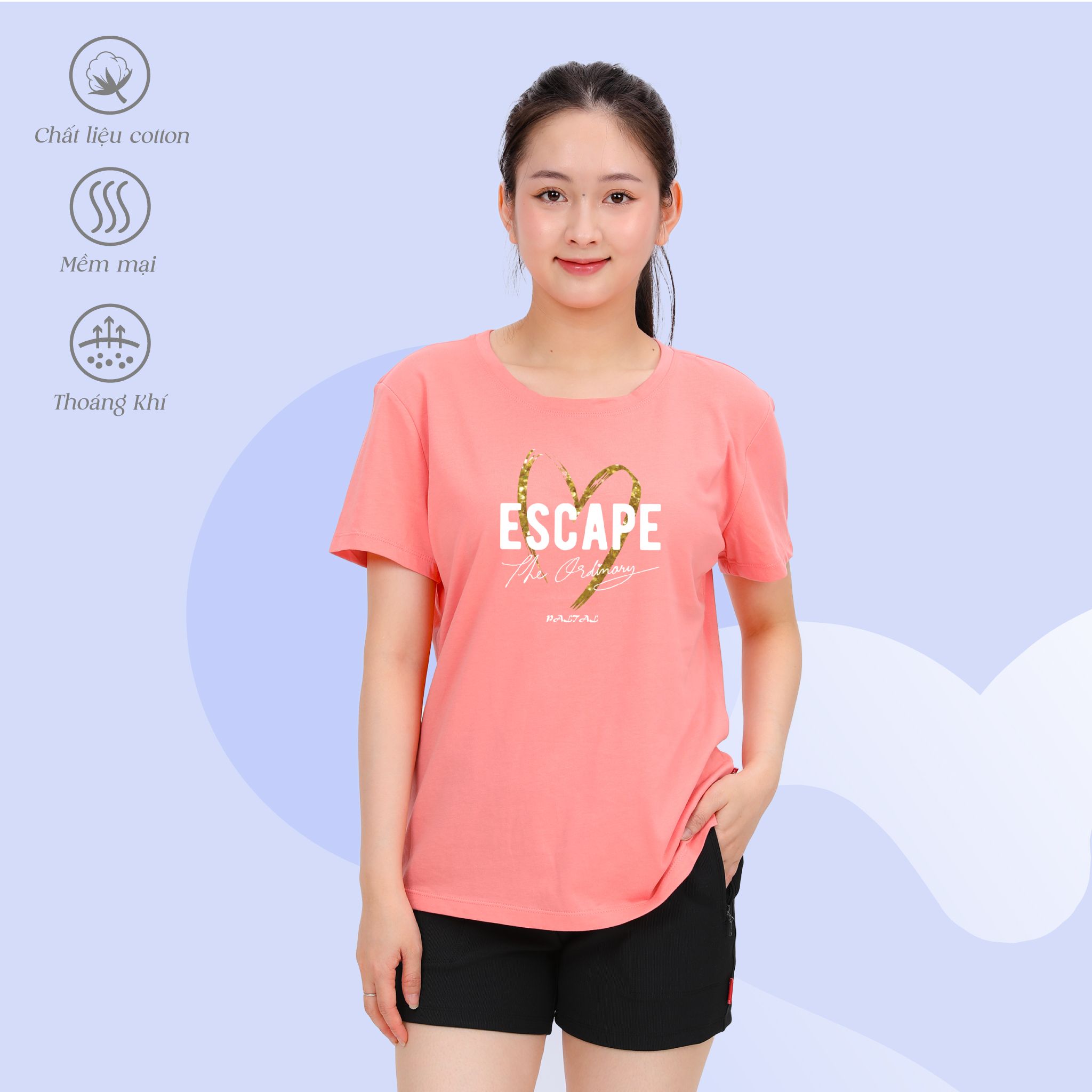 Áo thun nữ form suông chất cotton siêu mát 020p 0907