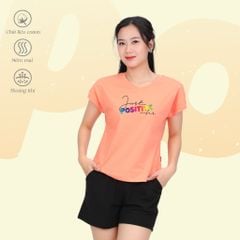 Set đồ bộ nữ kiểu quần đùi tay liền chất cotton siêu mát 025p 5223