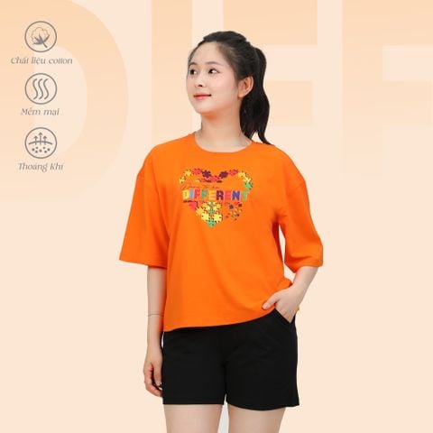 Set đồ bộ nữ kiểu quần đùi tay ngắn chất cotton siêu mát 195p 5219