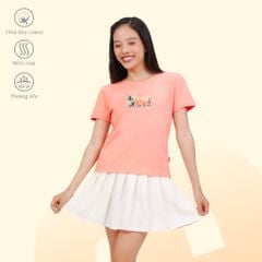 Áo Thun Tay Ngắn Cổ Tròn Form cơ bản Cotton 020p 0348