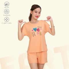 Set đồ bộ nữ kiểu quần đùi tay ngắn chất poly cát siêu bền 315p 5229