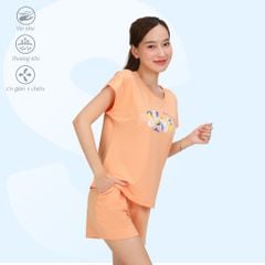Set đồ bộ nữ kiểu quần đùi tay ngắn chất poly cát siêu bền 315p 5230
