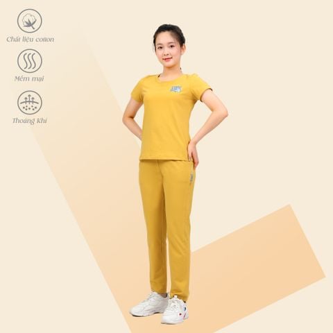 Set đồ bộ nữ kiểu quần dài tay ngắn cotton cvc mát 193p 3397..