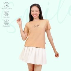 Áo Thun Tay Ngắn Cổ Tròn Form cơ bản Cotton 020p 0340