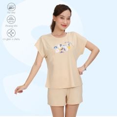 Set đồ bộ nữ kiểu quần đùi tay ngắn chất poly cát siêu bền 315p 5230