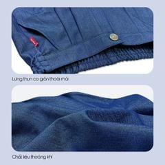 Quần đùi nữ chất jean giấy 598p 8074