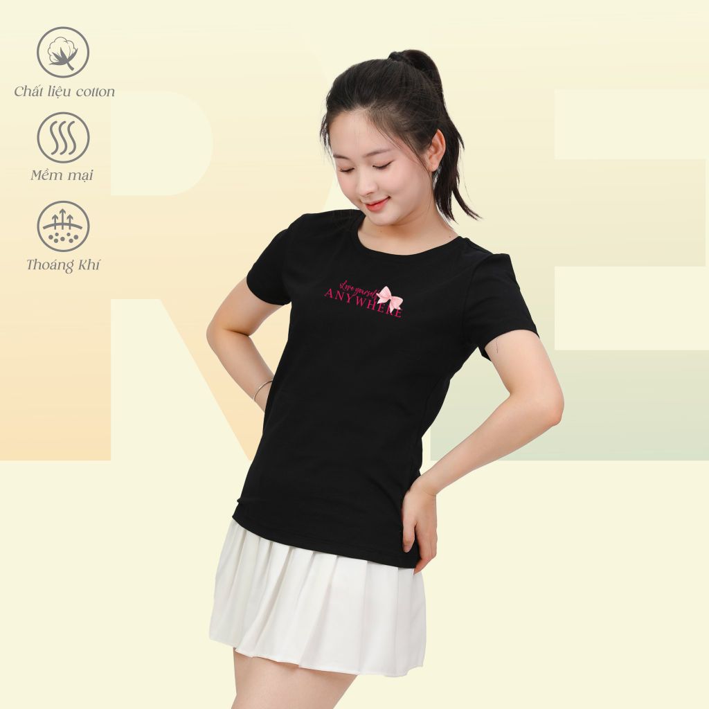 Áo Thun tay Ngắn Form Suông Cổ Tròn Cotton 020p 0320