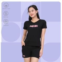 Set đồ bộ nữ kiểu quần đùi tay ngắn chất cotton siêu mát 025p 5206