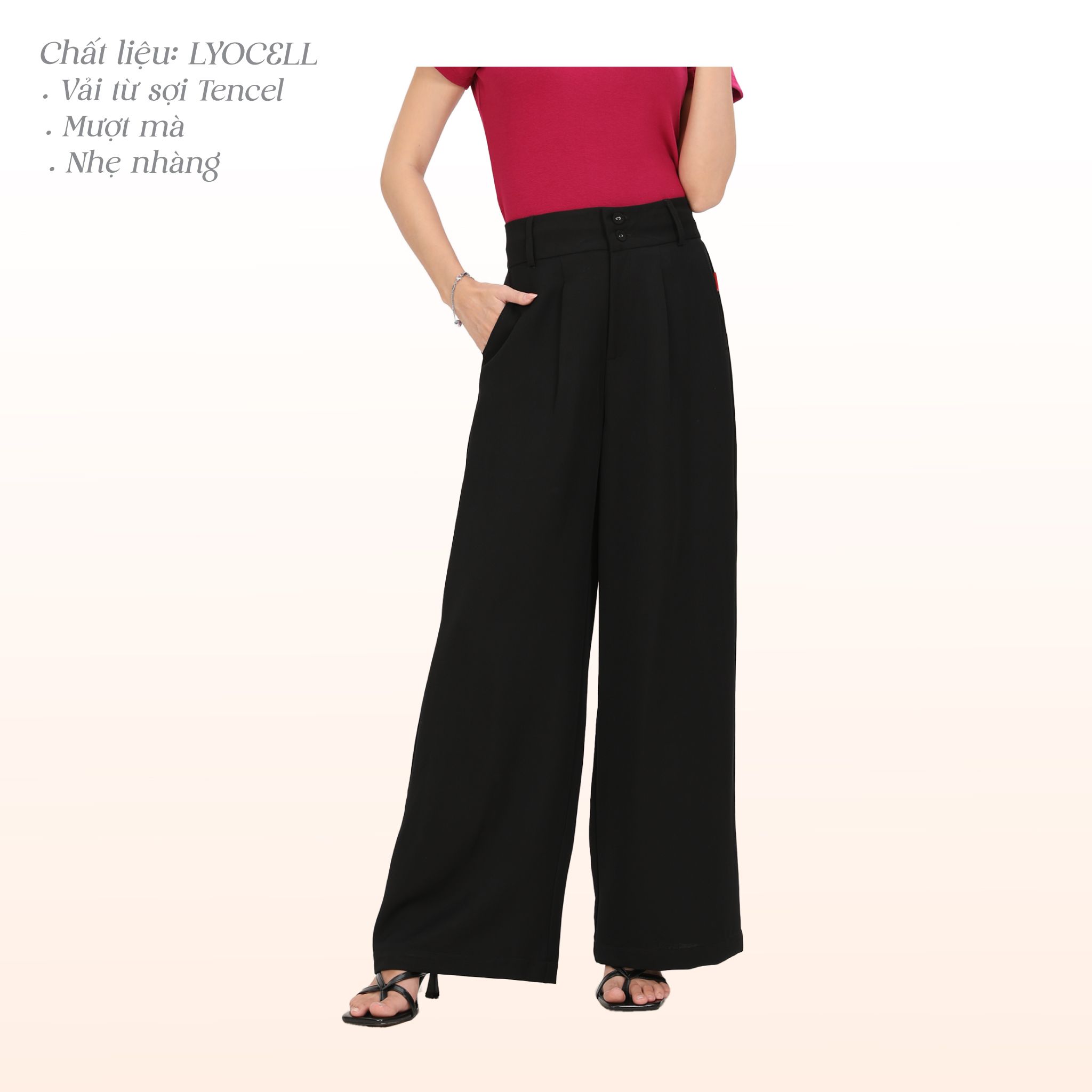 Quần dài form suông chất LYOCELL QD 578p 8517