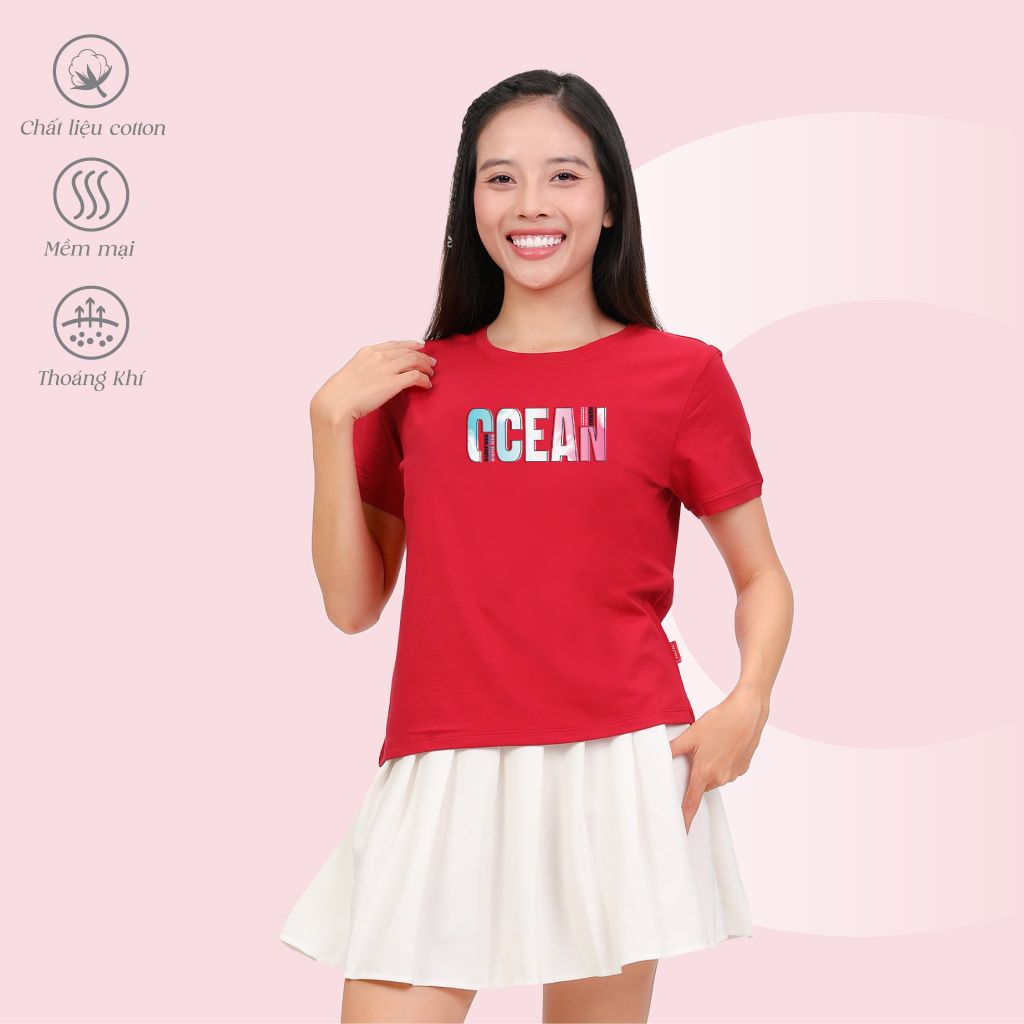 Áo thun tay ngắn form cơ bản cotton 020p 0305