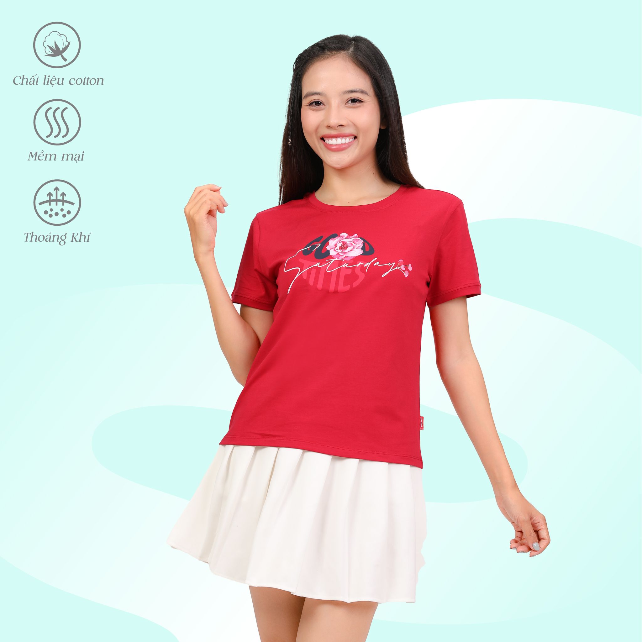 Áo thun nữ tay ngắn form cơ bản chất cotton siêu mát 020p 1992