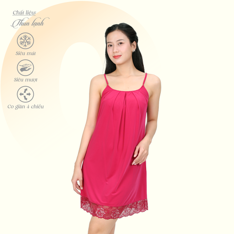 Áo ngủ, Váy ngủ dây chất liệu thun lạnh siêu bền 012p 8030