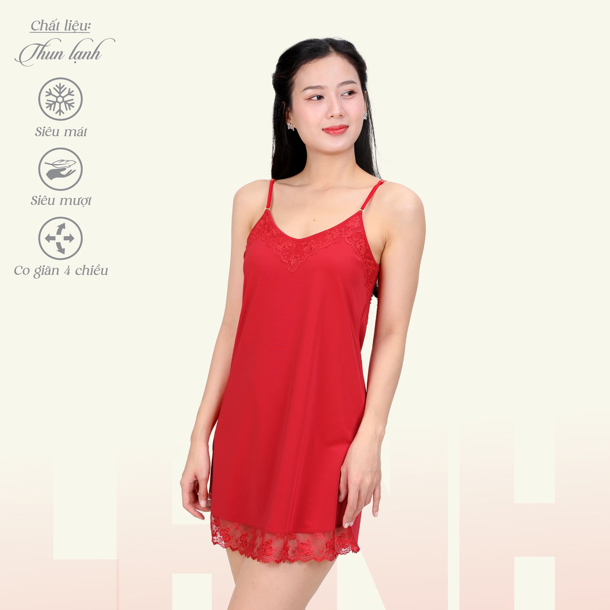 Áo ngủ, Váy ngủ dây chất thun lạnh siêu bền 012p 2048