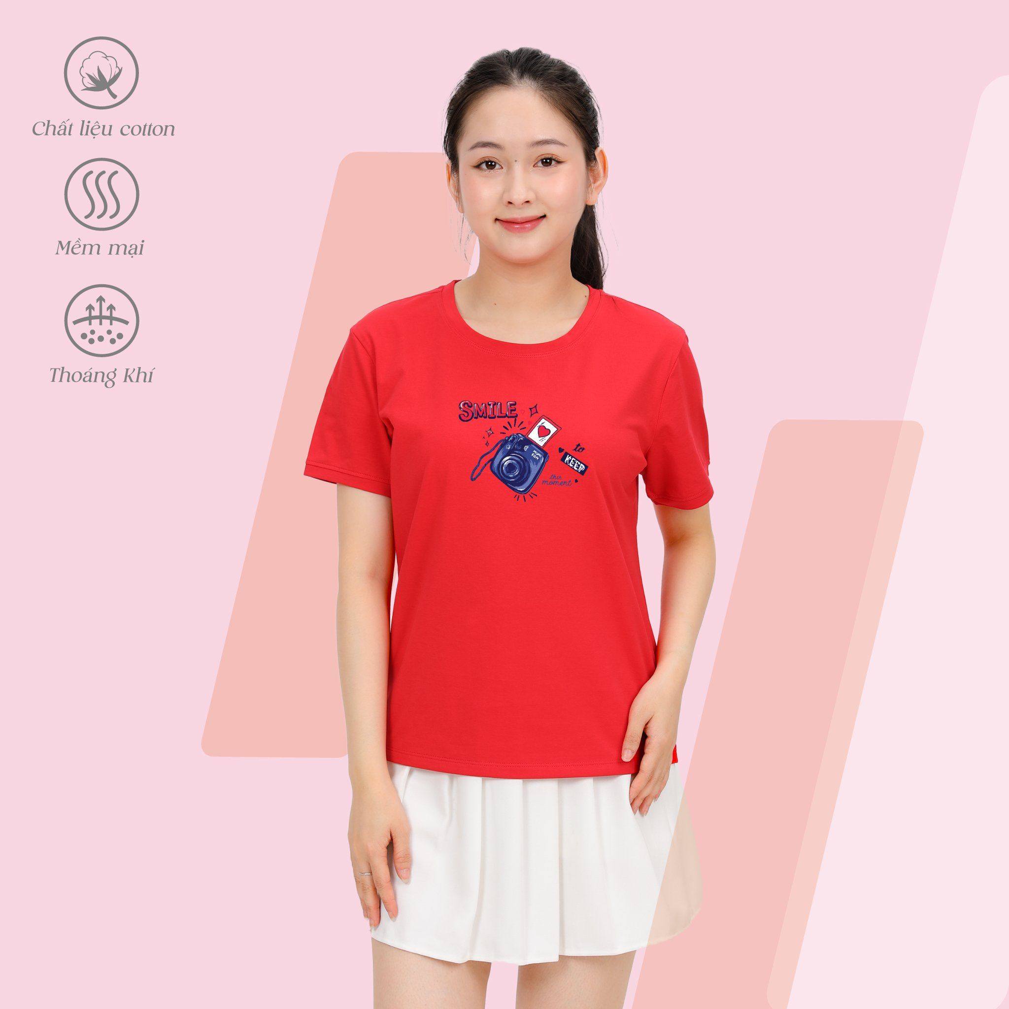 Áo thun nữ Form Basic chất cotton siêu mát 020p 0288