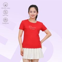 Áo thun nữ tay ngắn Cổ Tròn Form Suông chất cotton siêu mát 020p 0321