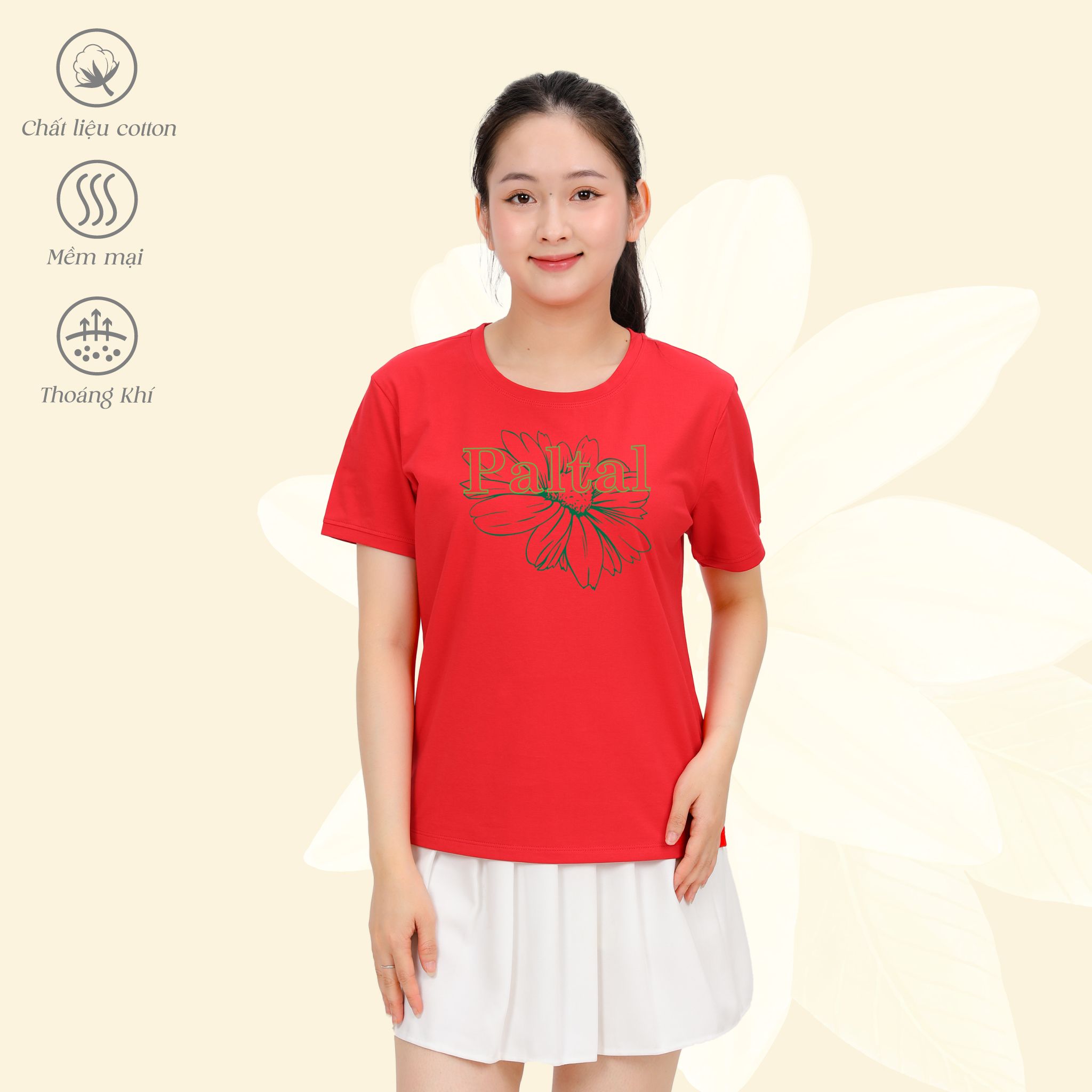 Áo thun nữ tay ngắn chất cotton siêu mát 020p 1914