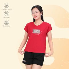 Set đồ bộ nữ kiểu quần đùi tay liền chất cotton siêu mát 025p 5220