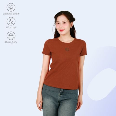 Áo thun nữ form suông cổ tròn tay ngắn chất cotton siêu mát 190p 0355
