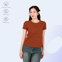 Áo thun nữ form suông cổ tròn tay ngắn chất cotton siêu mát 190p 0355