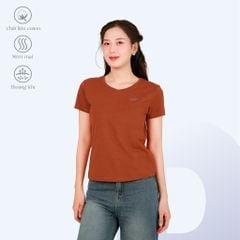 Áo thun nữ form suông cổ tim tay ngắn chất cotton siêu mát 190p 0357